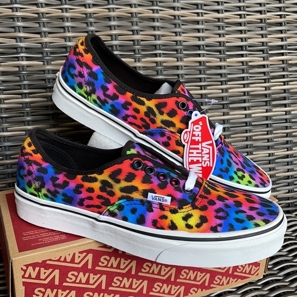 Vans Multicolor Leopard Print Shoes - Picture 3 of 16